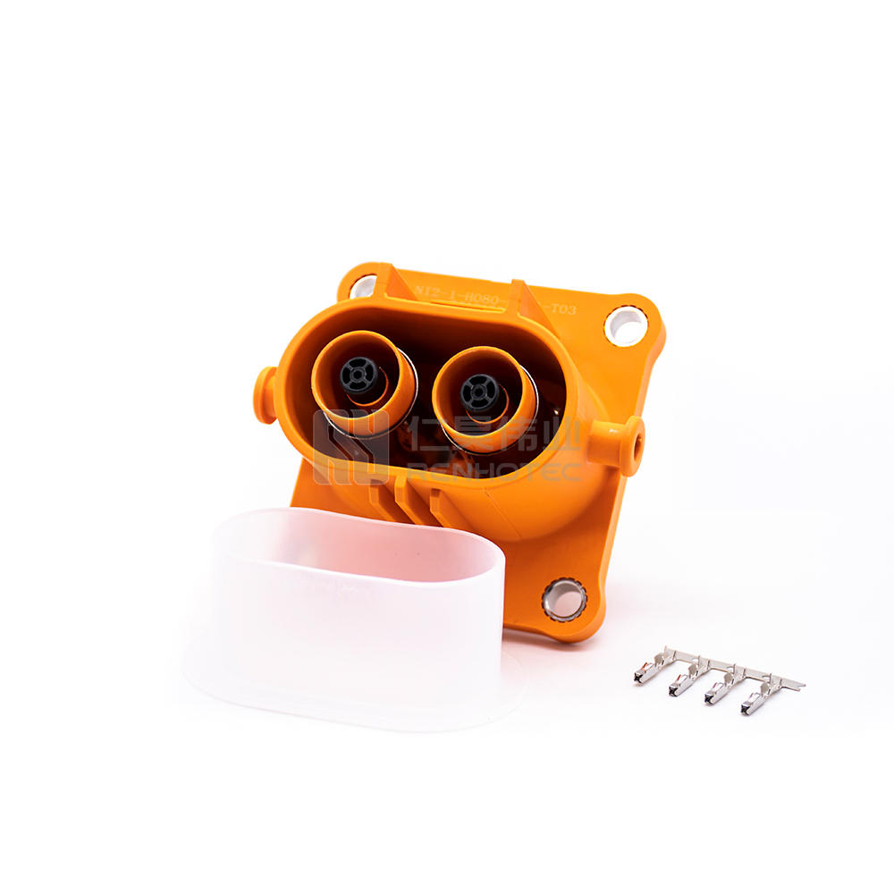 2 POS High Power Electric Vehicle connector Socket 200A Busbar Lug A ...