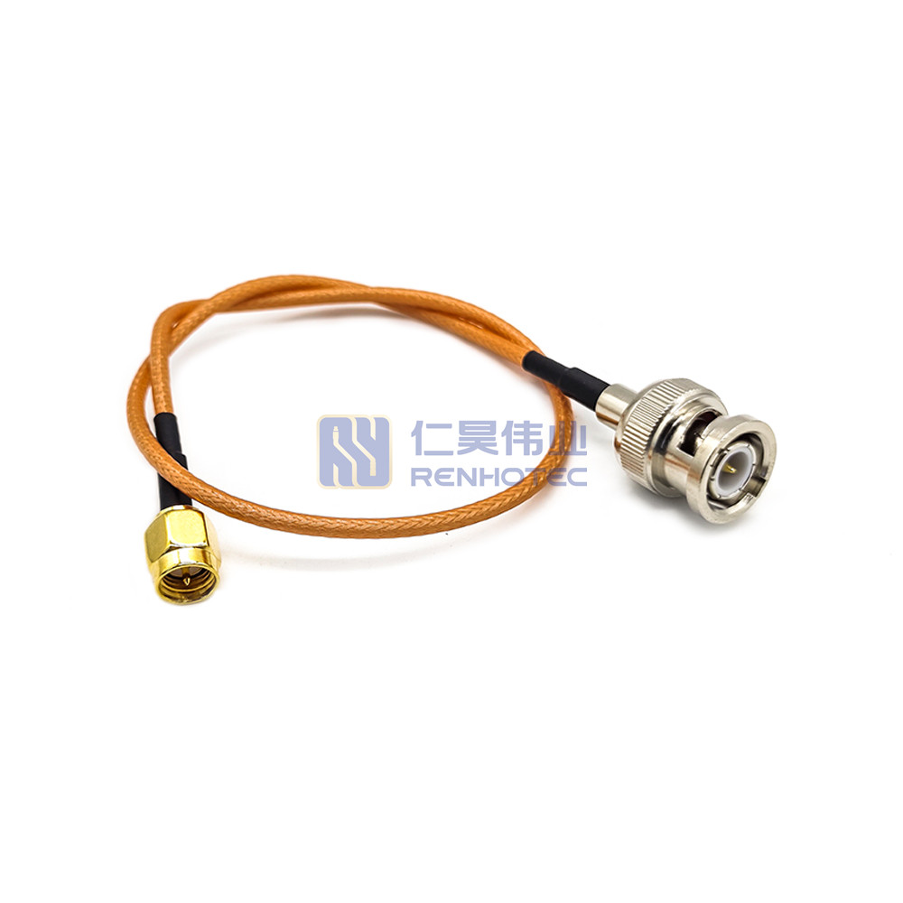 12-inch BNC Male To BNC Male Jumper Pigtail Cable – RG316 Low Loss – Made In USA