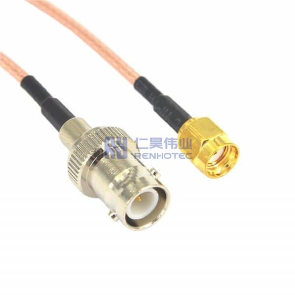 BNC Female To Bare Cable RF Pigtail – RG316/RG174, 4-20 Inch, Made In USA
