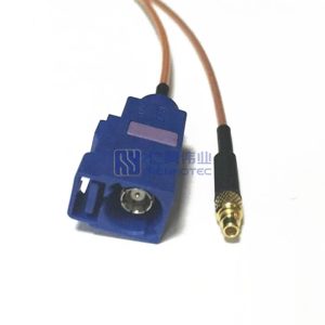 Fakra C Code Jack to MMCX Plug RF Cable Assemblies RG178 Cable 50ohm