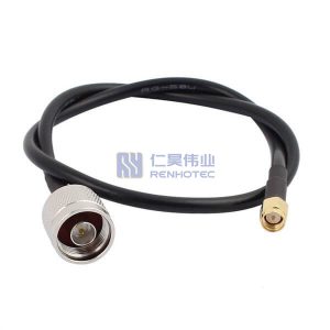 SMA Plug to N Plug RF Cable Assemblies RG58 Cable 50ohm