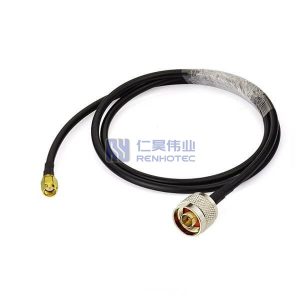 RP SMA Plug to N Plug RF Cable Assemblies RG58 Cable 50ohm