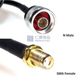SMA Jack to N Plug RF Cable Assemblies 3M RG58 Cable 50ohm