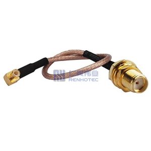 SMA Jack to Right Angle MCX Plug RF Cable Assemblies RG316 Cable 50ohm
