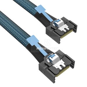 MCIO x4 cable with a MCIO x4 end
