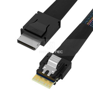 SlimSAS SFF-8654 4i cable with a OCuLink SFF-8611 end