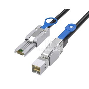 Mini-SAS HD SFF-8644 cable with a Mini-SAS SFF-8088 end