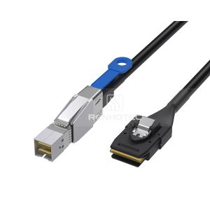 Mini-SAS HD SFF-8644 cable with a Mini-SAS SFF-8087 end