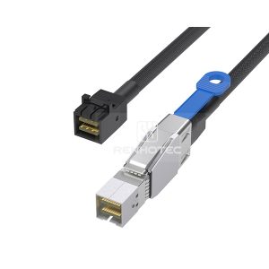 Mini-SAS HD SFF-8644 cable with a Mini-SAS HD SFF-8643 end