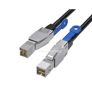 Mini-SAS HD SFF-8644 cable with a Mini-SAS HD SFF-8644 end
