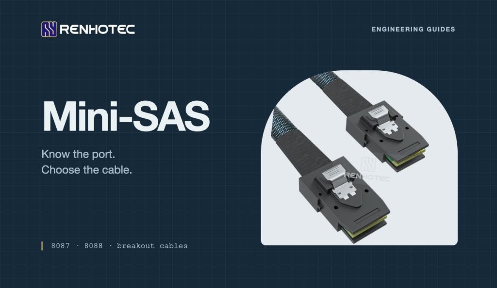 Mini-SAS — 8087 · 8088 · breakout cables