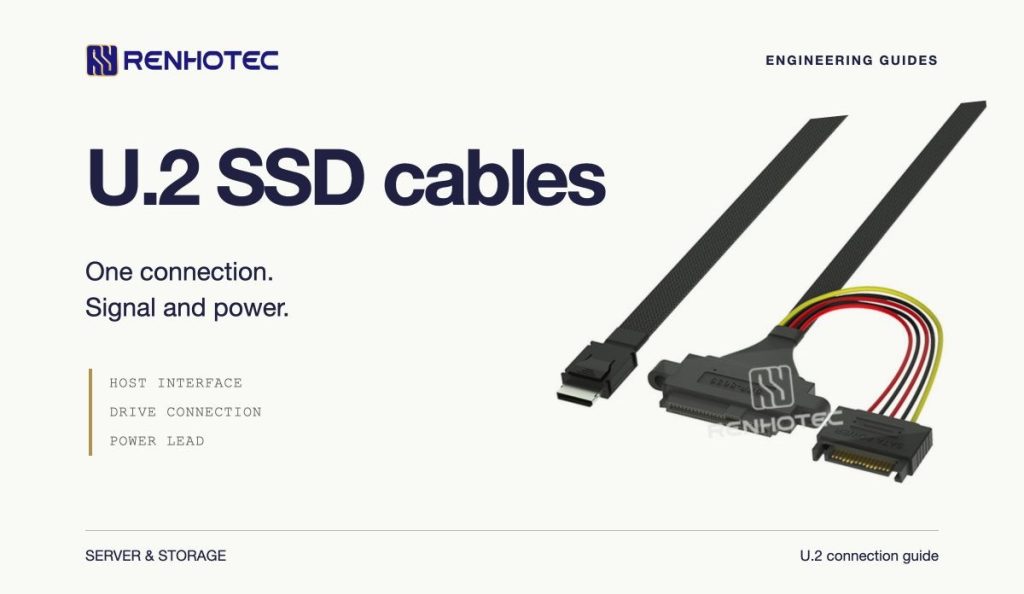 U.2 SSD cables — Host interface · drive power