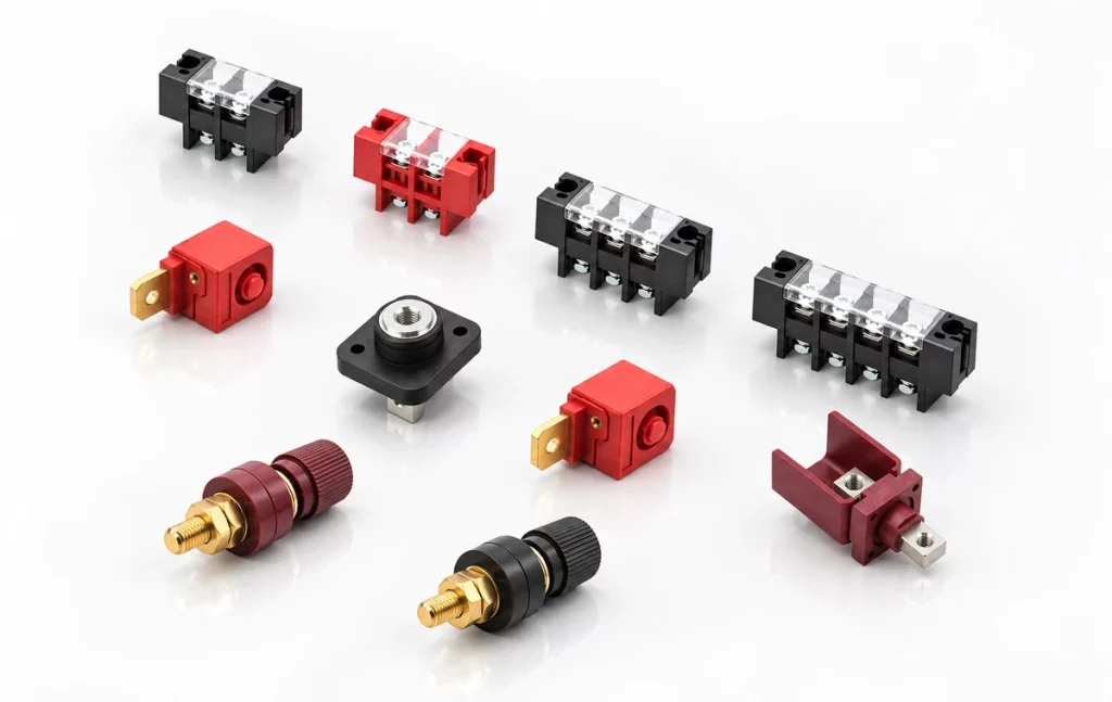 Renhotec terminal blocks, junction blocks and binding post connectors